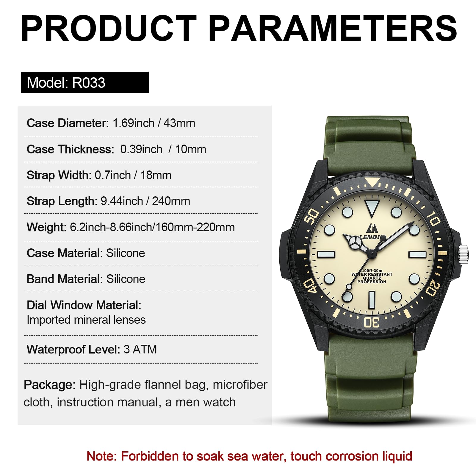 LN LENQIN Mens Watches Stainless Steel Watches Men Waterproof Analog Quartz Watch Men's Wrist Watches with Date Fashion Casual Man Watch