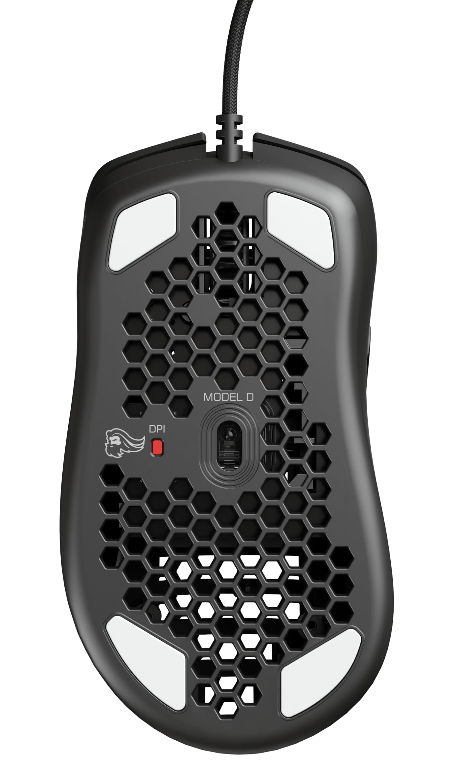 Glorious Gaming Model D Wired Gaming Mouse - 68g Superlight Honeycomb Design, RGB, Ergonomic, Pixart 3360 Sensor, Omron Switches, PTFE Feet, 6 Buttons - Glossy Black
