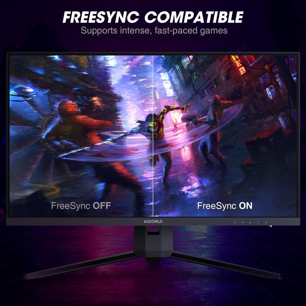 KOORUI 34 Inch Ultrawide Curved Gaming Monitor, 165Hz, WQHD 1440P, 1000R, MPRT 1MS, HDR 400, 2x HDMI 2.0, 1x DisplayPort 1.4, AdaptiveSync, Tilt/Height Adjustable, Black