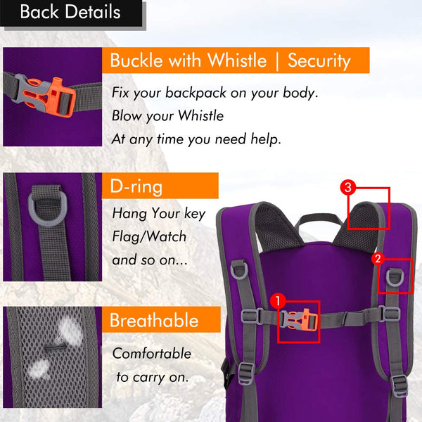 MAXTOP 40L Ultra Lightweight Packable Backpack Foldable Rucksack Water Resistent For Men Women Kids Outdoor Camping Hiking Travel Daypack Handy Durable