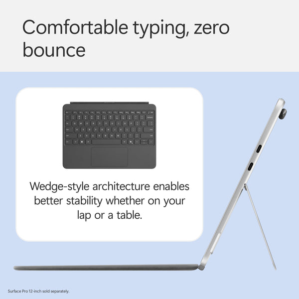 Microsoft Surface Pro Flex Keyboard with Slim Pen | Black | 2-in-1 Alcantara® Keyboard for Surface Pro Windows 11 Copilot+ PC