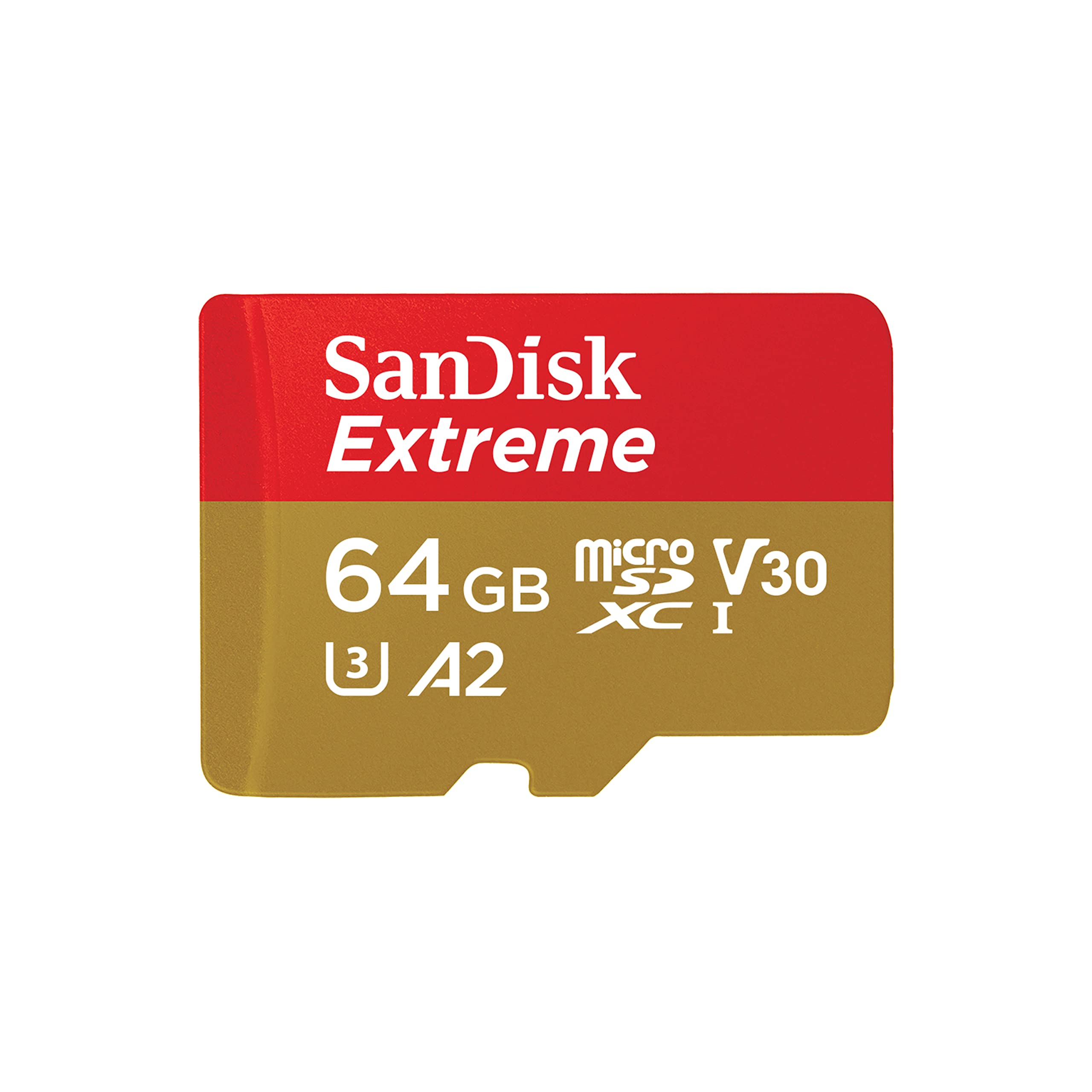 SanDisk 128GB Extreme microSDXC card +SD adapter, microSD card for smartphones, action cameras, drones, V30, up to 190 MB/s, SanDisk QuickFlow Technology, RescuePro Deluxe, UHS-I, 4k, V30, A2, U3