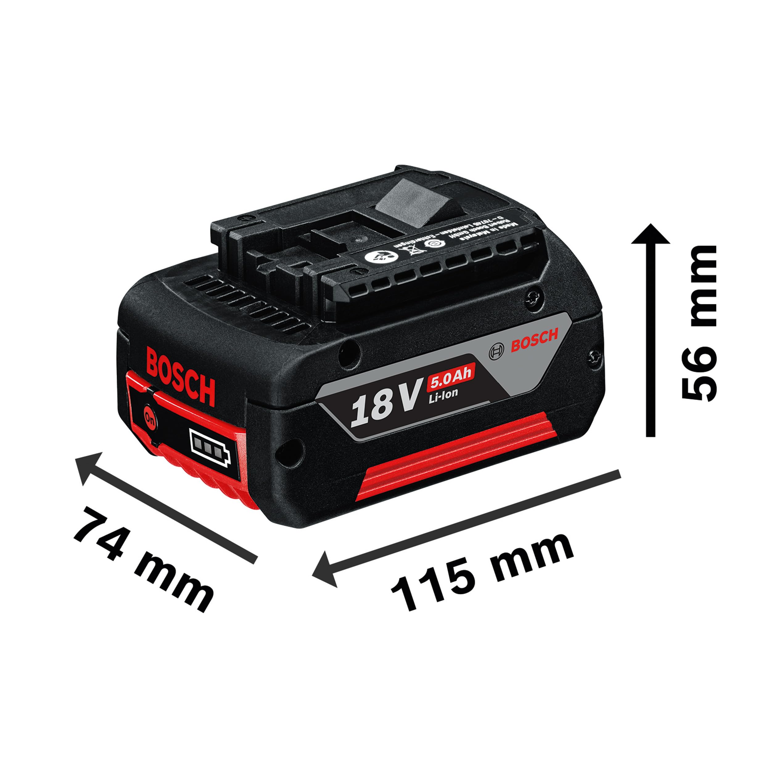 Bosch Professional 18V System GBA 18V 5.0Ah Rechargable Battery