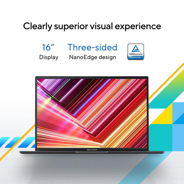 ASUS Vivobook 16 X1605VA Laptop | 16.0" WUXGA 16:10 Screen | Intel Core 7-150U | 16GB RAM | 1TB PCIe SSD | Windows 11 | Silver