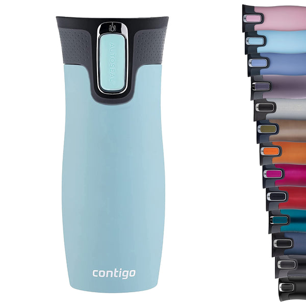 Contigo West Loop Autoseal Travel Mug, Stainless Steel Thermal Mug, Vacuum Flask, Leakproof Tumbler, Coffee Mug with BPA Easy-Clean Lid