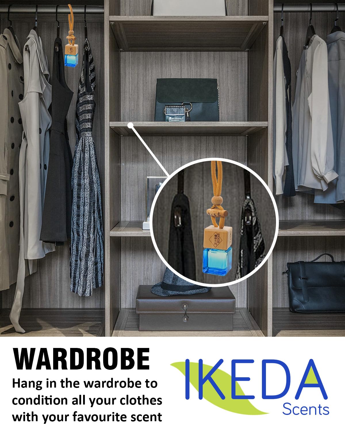 Car Air Fresheners for Men | Air Fresheners with Odour Eliminator Technology | Long Lasting Fragrance Car Accessories for Men | Strong Scents Perfume Diffusers (10ml Dark Night)