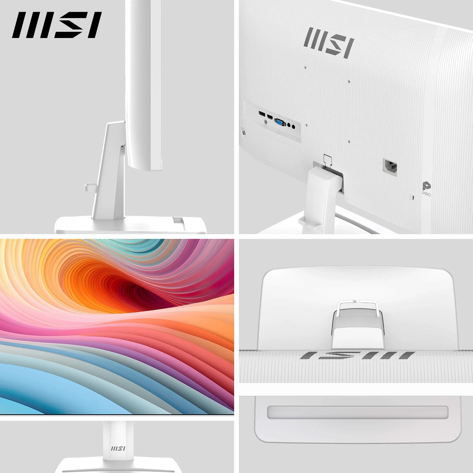 MSI PRO MP273QW E2 27 Inch WQHD Office Monitor - 2560 x 1440 IPS Panel, 100 Hz, Eye-Friendly Screen, Built-in Speakers, Tilt-Adjustable - HDMI 2.0b, DP (1.2a)