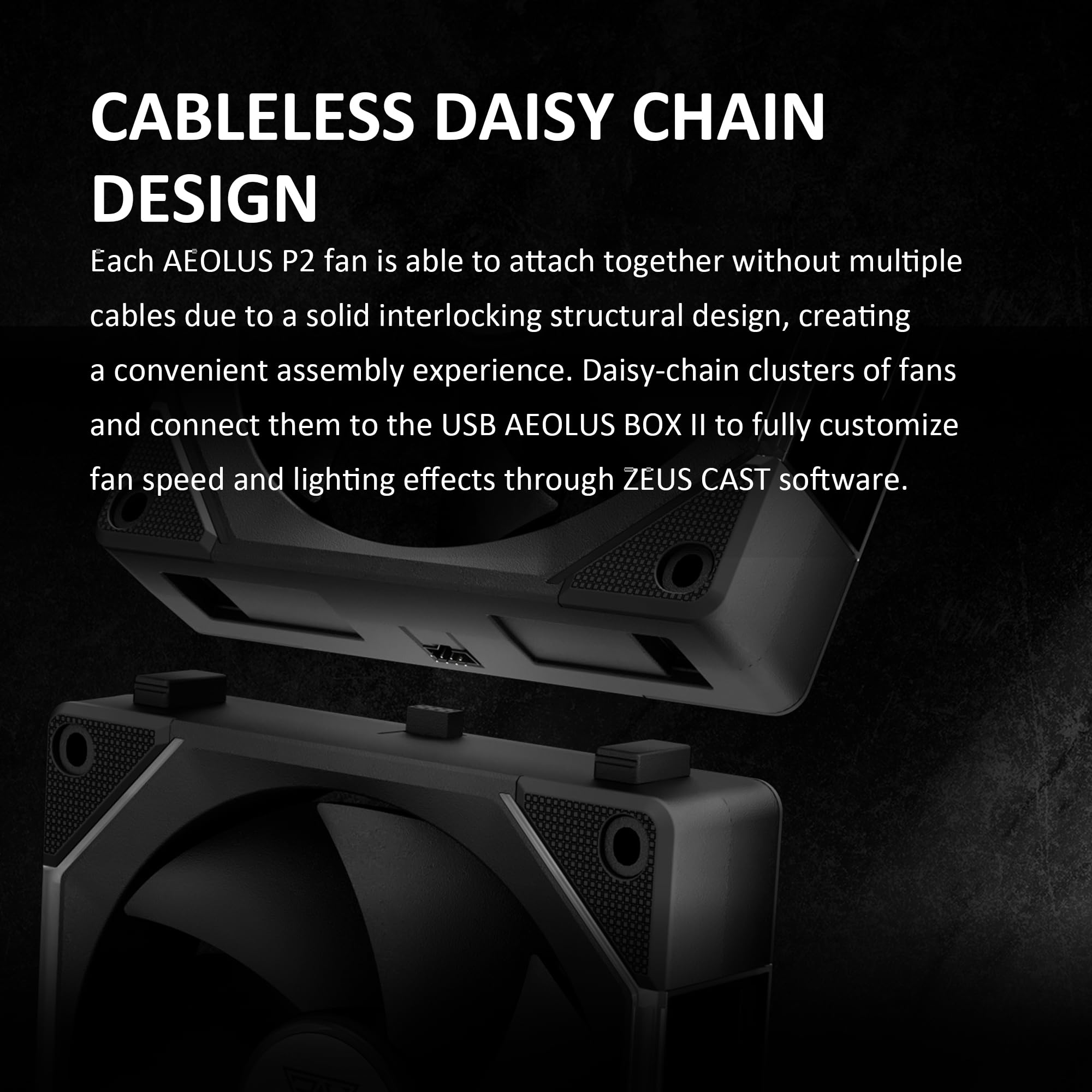 GAMDIAS 120mm ARGB PC Case Fans, Computer Case Fan, Cabless Daisy Chain Connection, Dual Infinity Mirror Lighting, Swappable Fan Blade for Reverse Airflow, Performance 30mm Thick, With Control Box