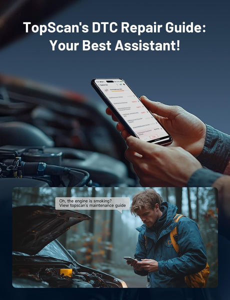 TOPDON Topscan OBD2 Scanner Bluetooth, Wireless OBD2 All System Diagnostic Tool, 8 Reset, Active Test, Check Engine Car Code Reader, Vehicle Performance Test for iOS & Android, All Software 1 YearFree