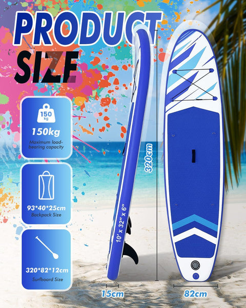 Victoper Inflatable Stand Up Paddle Board Surfboard Complete with Premium Paddle Board Accessories Wide Stable Non-Slip Paddle Boards for All Skill Yoga