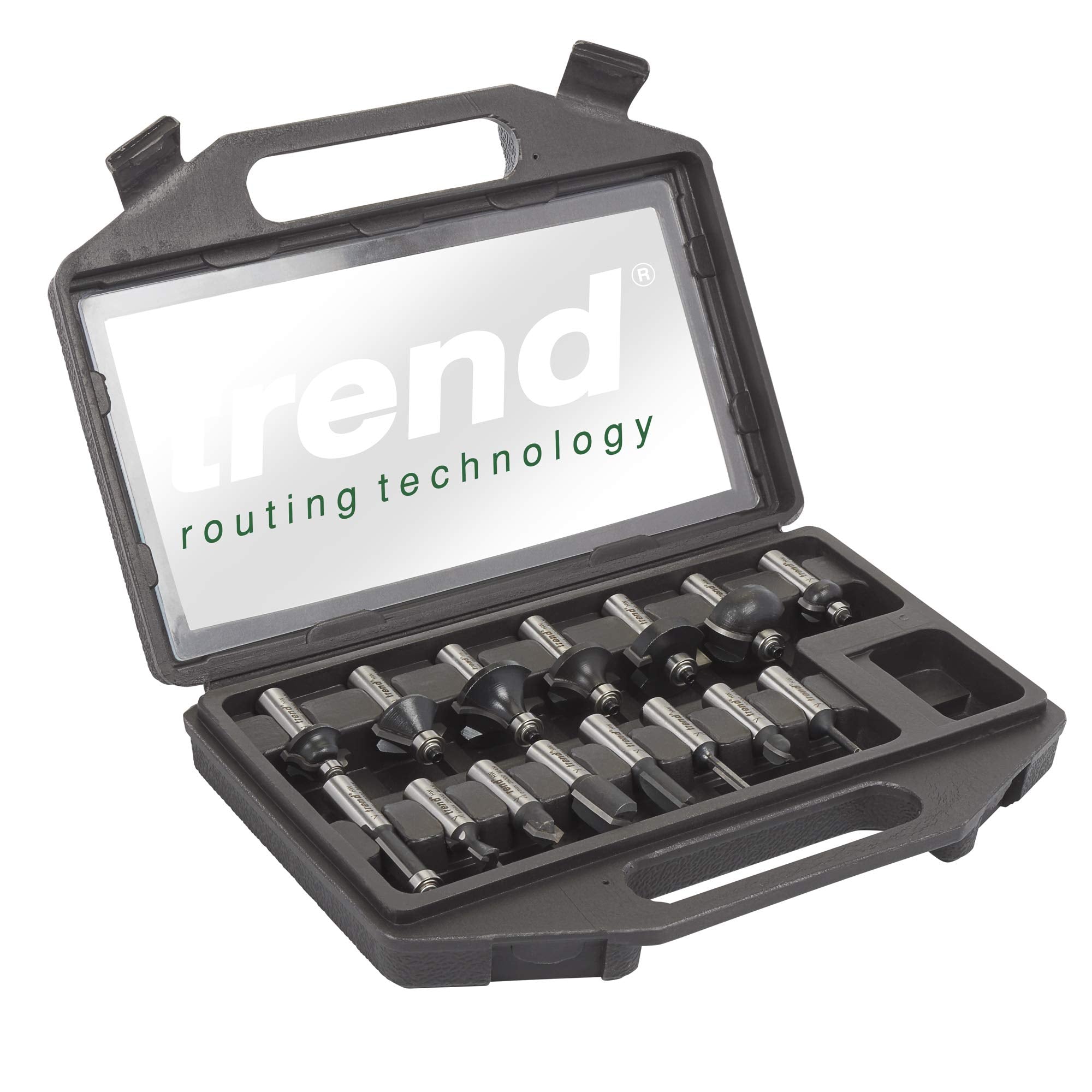 Trend 30 Piece Router Bit Starter Set, 1/4 Inch Shank, Tungsten Carbide Tipped, Aluminium Case Included, SET/SS31X1/4TC