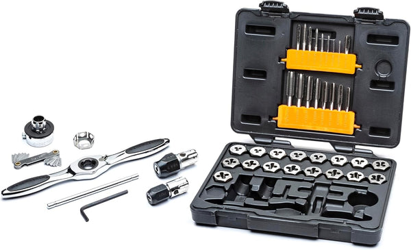 GearWrench 3886 42 Piece Ratcheting Tap and Die Set Metric in Case