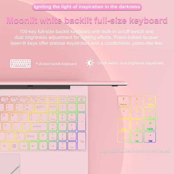 15.6" Laptop - 16GB RAM 512GB SSD PC Laptop, Quad-Core N95 Processor Up to 3.1GHz, Computers with USB3.0,Ethernet port,Touch ID, WiFi, BT4.2, for Students/Business