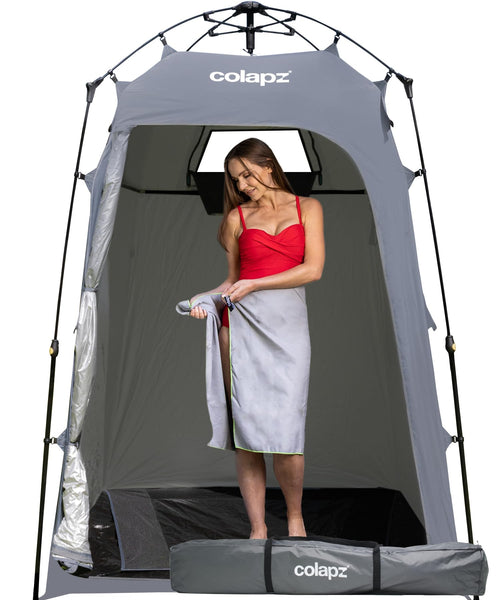 Colapz USB Rechargeable Camping Shower - Portable Shower for Dogs - High Pressure Jet Wash for Bikes - 1 Shower Head - 1 Jet Head - Carry Case Included - Campervan Essentials
