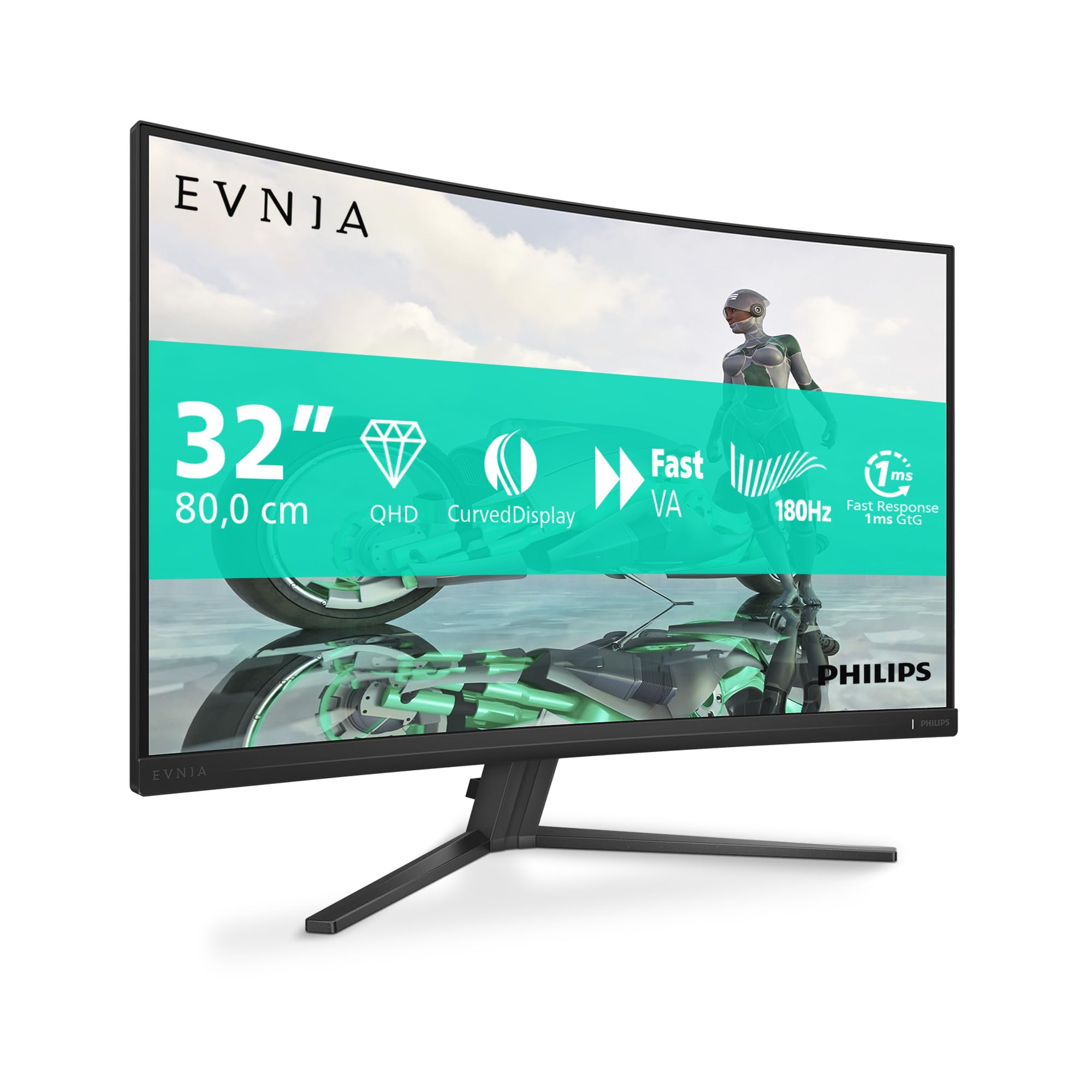 PHILIPS Evnia 32M2N6800M/00 computer monitor 80 cm (31.5") 3840 x 2160 pixels 4K Ultra HD LCD Black