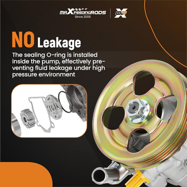 maXpeedingrods Power Steering Pump 34430FE040 for Subaru Impreza WRX 20.L 2.5L 2004-2007