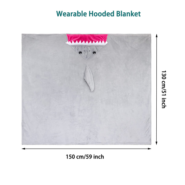 Shoppawhile Sloth Gifts for Women Wearable Hooded Blanket Soft Cute Warm Fluffy Sloth Hooded Blanket 59 * 51 inch