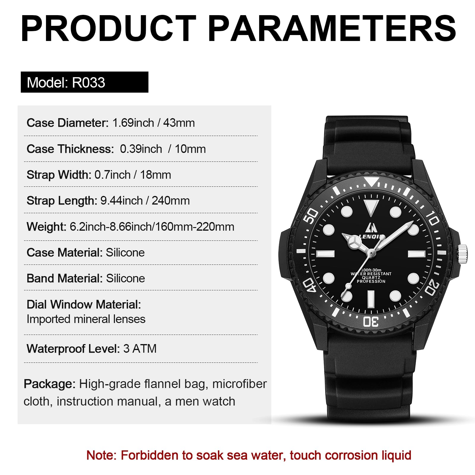 LN LENQIN Mens Watches Stainless Steel Watches Men Waterproof Analog Quartz Watch Men's Wrist Watches with Date Fashion Casual Man Watch