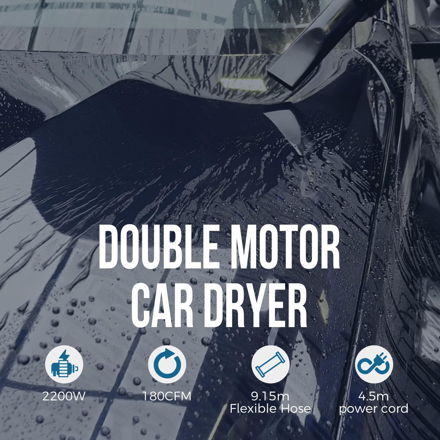 XPower Professional Car Dryer Blower with Mobile Dock Wheels for Home (A-12)