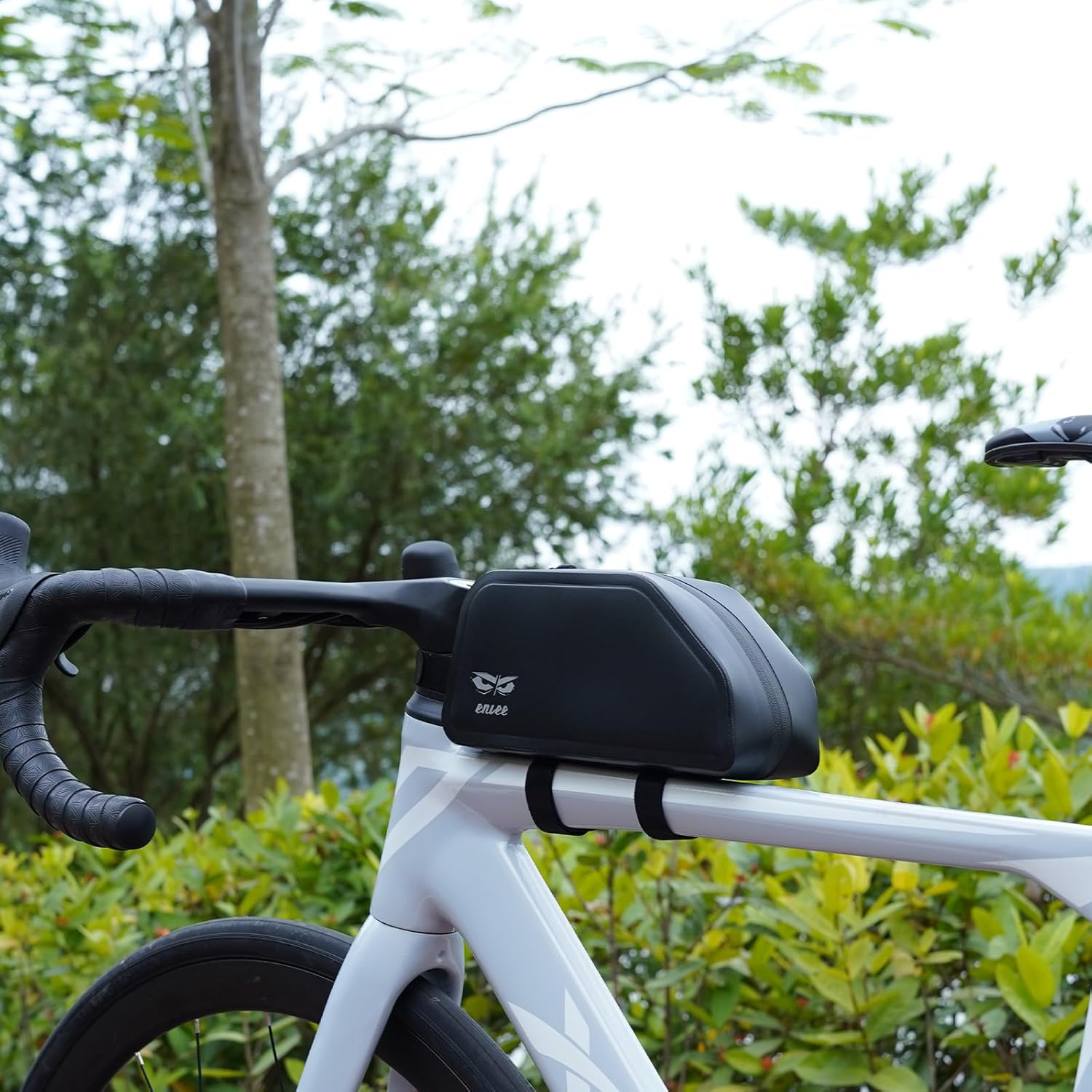 Bike Top Tube Bag - 1.5L Waterproof MTB Front Frame Bag fits Cycling Road Gravel Bikes E-Bike, Bicycle Crossbar Pouch for Phone Cash Tool