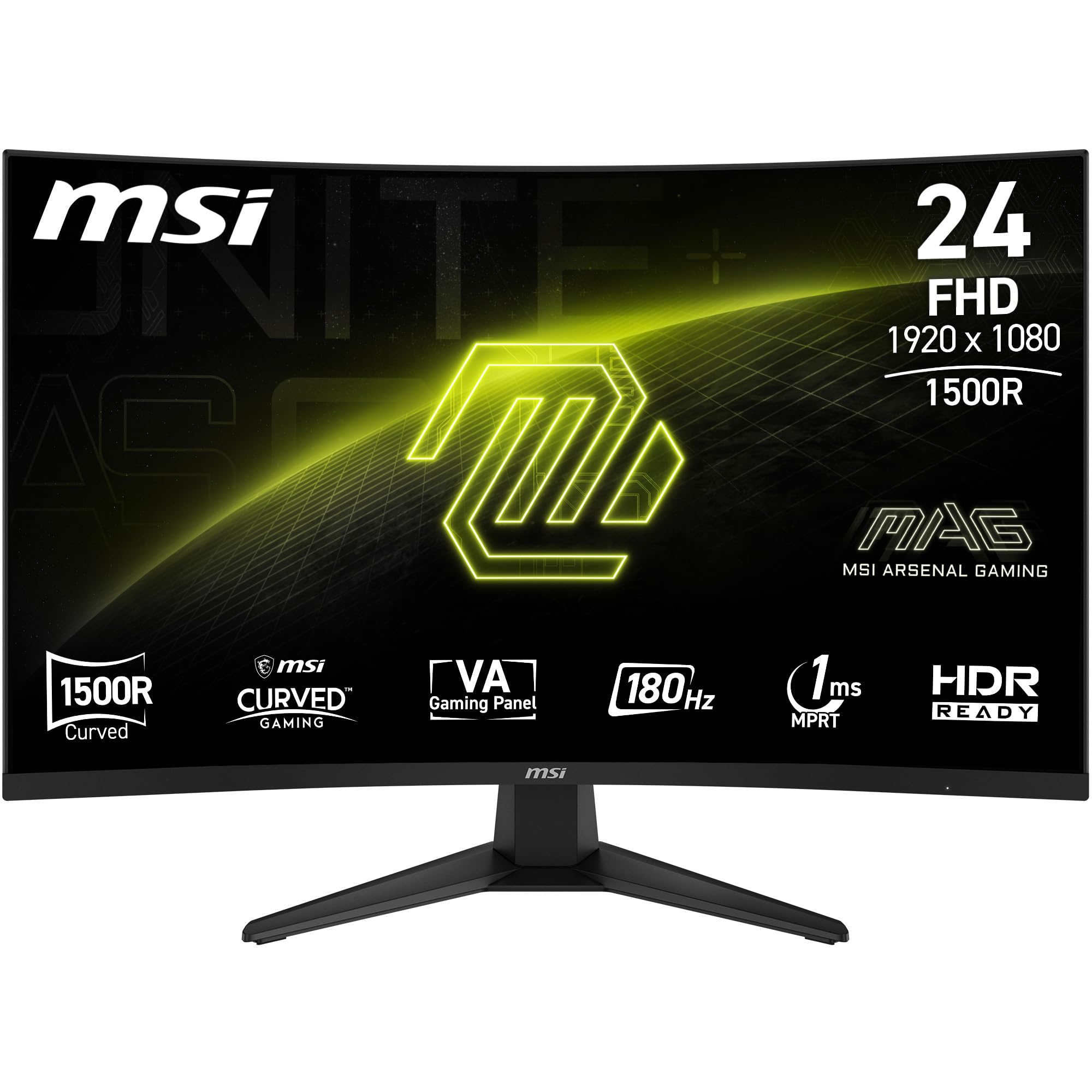 MSI G274F 27 Inch FHD Gaming Monitor - 1920 x 1080 Rapid IPS Panel, 180 Hz / 1ms, 134% sRGB Colour Gamut / G-SYNC Compatible- DP 1.2a, HDMI2.0 CEC