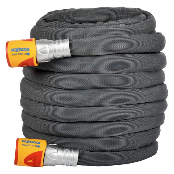 HOZELOCK - Hybrid Watering Hose Tuffhoze 35 m : Extremely Flexible, Tuff-Fibre Woven Technology, Suitable for High-pressure Cleaners (40 bar), Durable