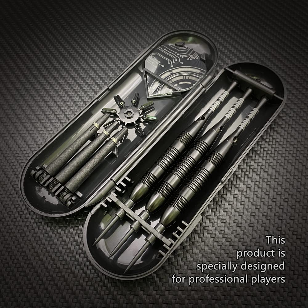 Steel Tip Darts Set,3 Pack Professional Dart with Aluminum Shafts and Darts Case