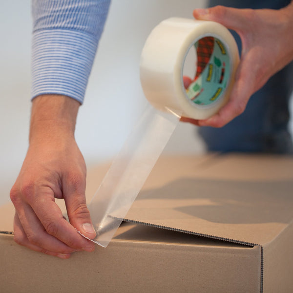 Scotch 28280 Classic Clear Packing Tape. Easy To Unwind Box Sealing Tape. Ideal for Sealing Boxes and Parcels. 6 Rolls