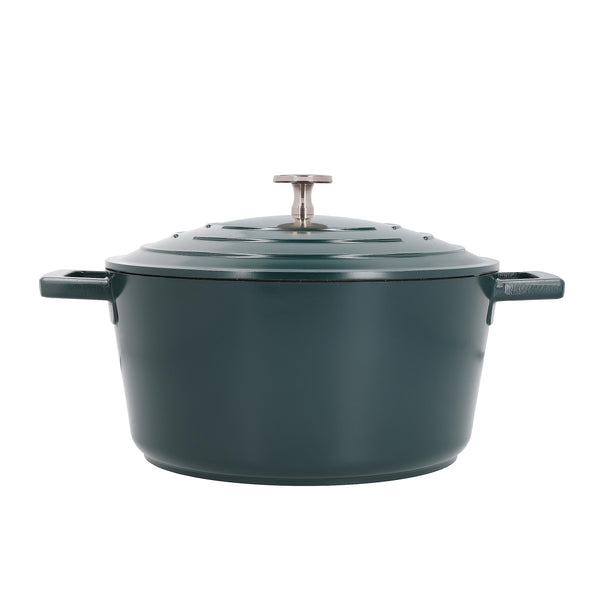 MasterClass Casserole Dish With Lid, Medium 4L/24 cm, Lightweight Cast Aluminium, Induction Hob And Oven Safe, Black
