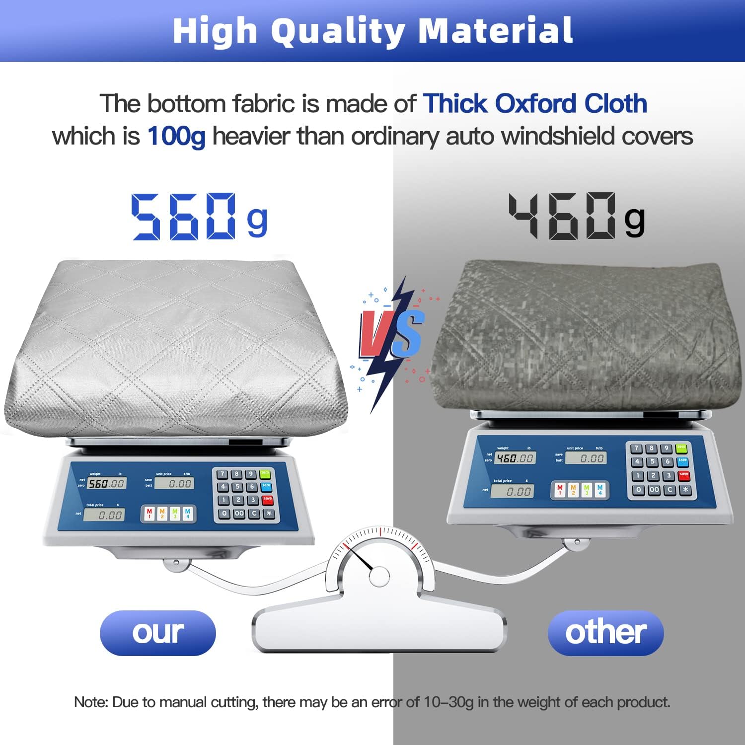 AQhui Car Windscreen Covers Frost for Winter, Magnetic Frost Protector Thicken, Ice Protection Foils Snow Windshield Sun Shade Front Window Screen Cover, Anti-dust and Anti-uv (156x128cm)