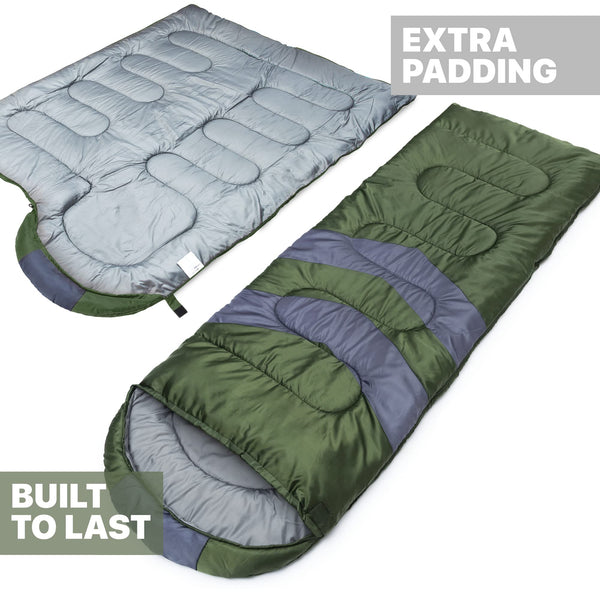 MalloMe Sleeping Bags for Adults & Kids Sleeping Bag 3-4 Season - Ultralight Backpacking Sleeping Bag Cold Weather & Warm, Lightweight Compact, Single Adult Girls Boys Winter Sleep Camping Accessories