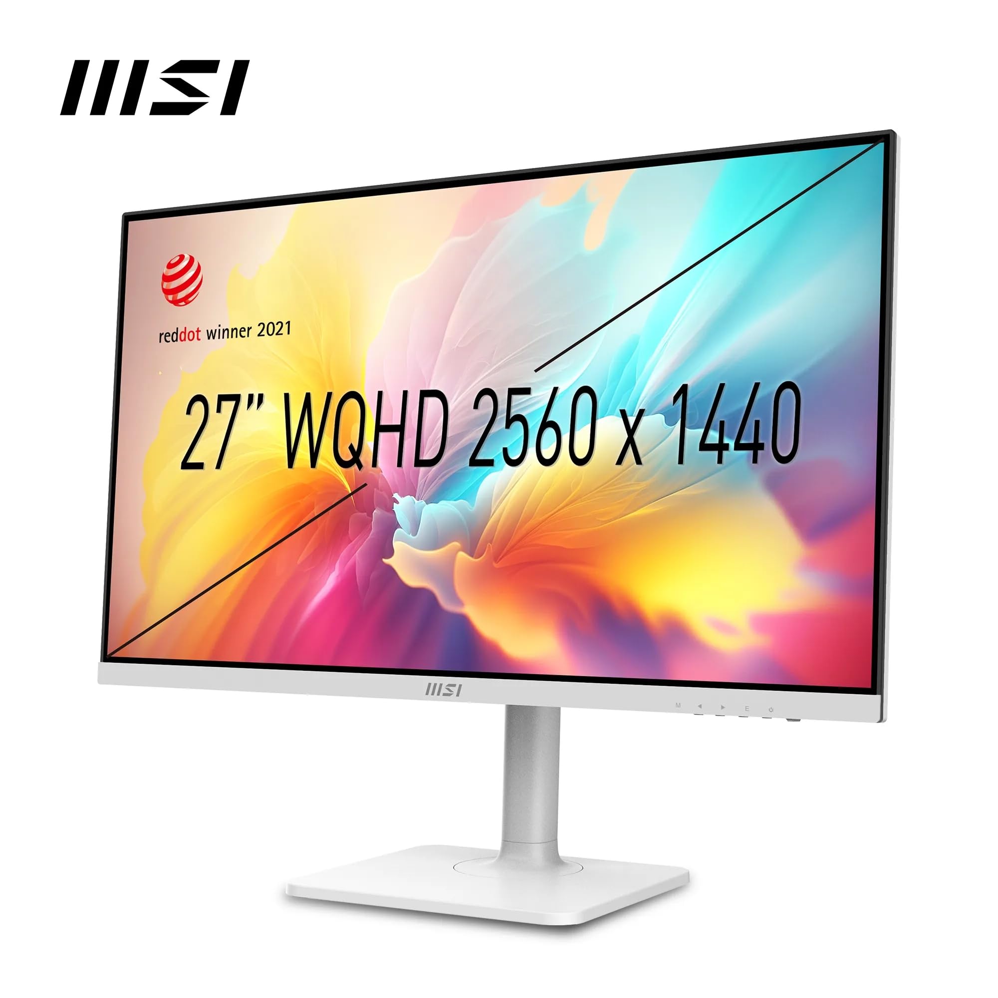 MSI PRO MP273QW E2 27 Inch WQHD Office Monitor - 2560 x 1440 IPS Panel, 100 Hz, Eye-Friendly Screen, Built-in Speakers, Tilt-Adjustable - HDMI 2.0b, DP (1.2a)