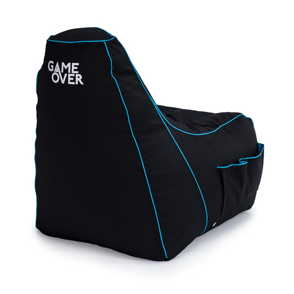 Game Over Lich Blade Video Gaming Bean Bag Chair | Indoor Living Room | Side Pockets for Controllers | Headset Holder | Ergonomic Design for the Dedicated Gamer