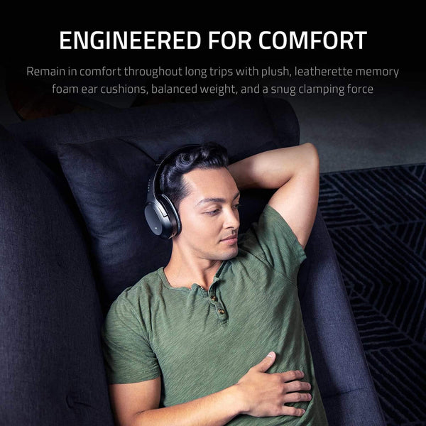 Razer Opus X - Wireless Low Latency Headset with ANC Technology (Active noise cancellation, Custom-tuned 40 mm drivers, Built-in microphones, Battery life up to 40 hours) Green