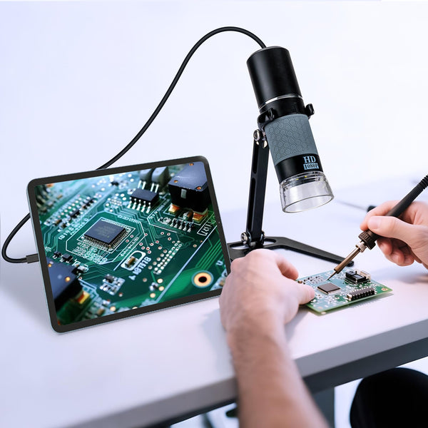 Ninyoon 2K USB Digital Microscope for Android PC, 40-1000X Microscope Super HD Endoscope Magnifier Camera Compatible with Android Cellphone and Tablet Windows Mac Chrome Linux - Not for iPhone/iPad