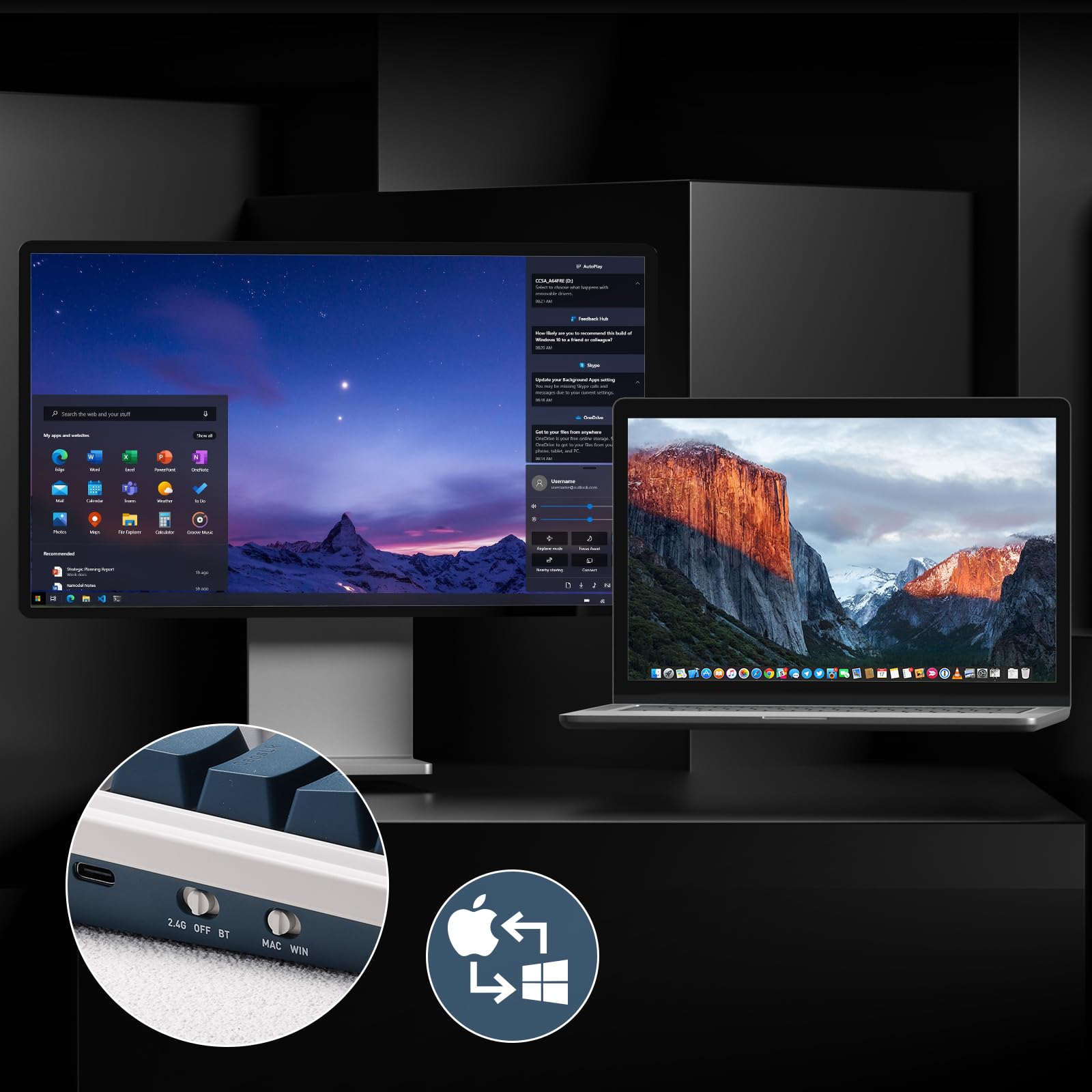 Redragon K686 PRO 98 Keys Wireless Gasket RGB Gaming Keyboard, 3-Modes Anime Mechanical Keyboard w/Hot-Swap Socket, Dedicated Knob Control & Sound Absorbing Pads, Custom Hi-Fi Linear Switch