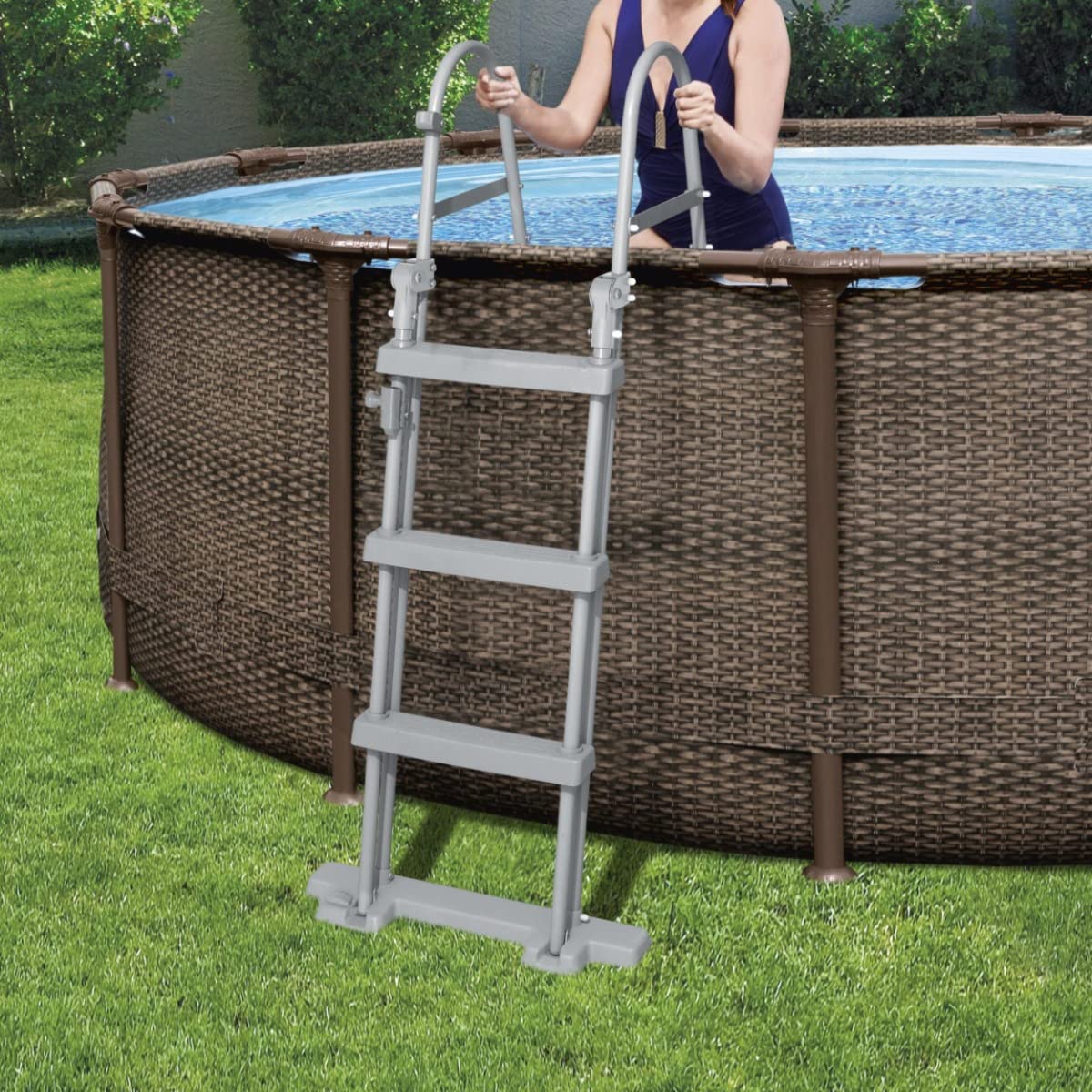 Bestway, Steel Pro Pool Max Swimming Pool, Above Ground Swimming Pool, Metal Frame Pool, 12ft