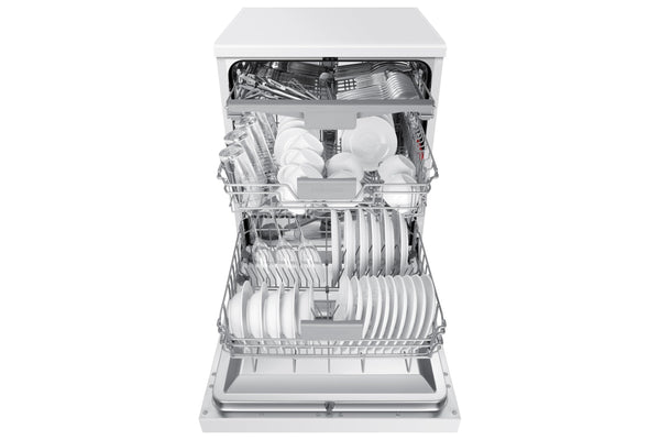 Samsung Dishwasher, Freestanding, With Auto Door, 14 Place Setting, Series 7, White, DW60CG550FWQEU