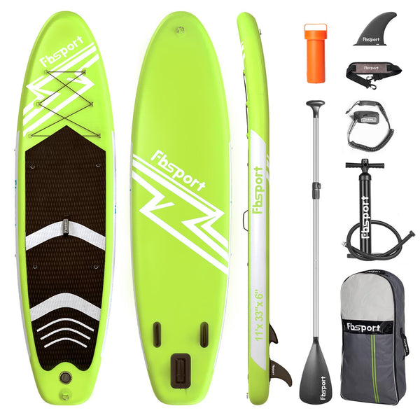 FBSPORT Inflatable Stand Up Paddle Boards,SUP Board,6" Thick Stand Up Paddle Boarding,Paddling Board for Youth & Adult,Surfboard,SUP with Adjustable Paddle/Backpack/Pump/Removable Fin