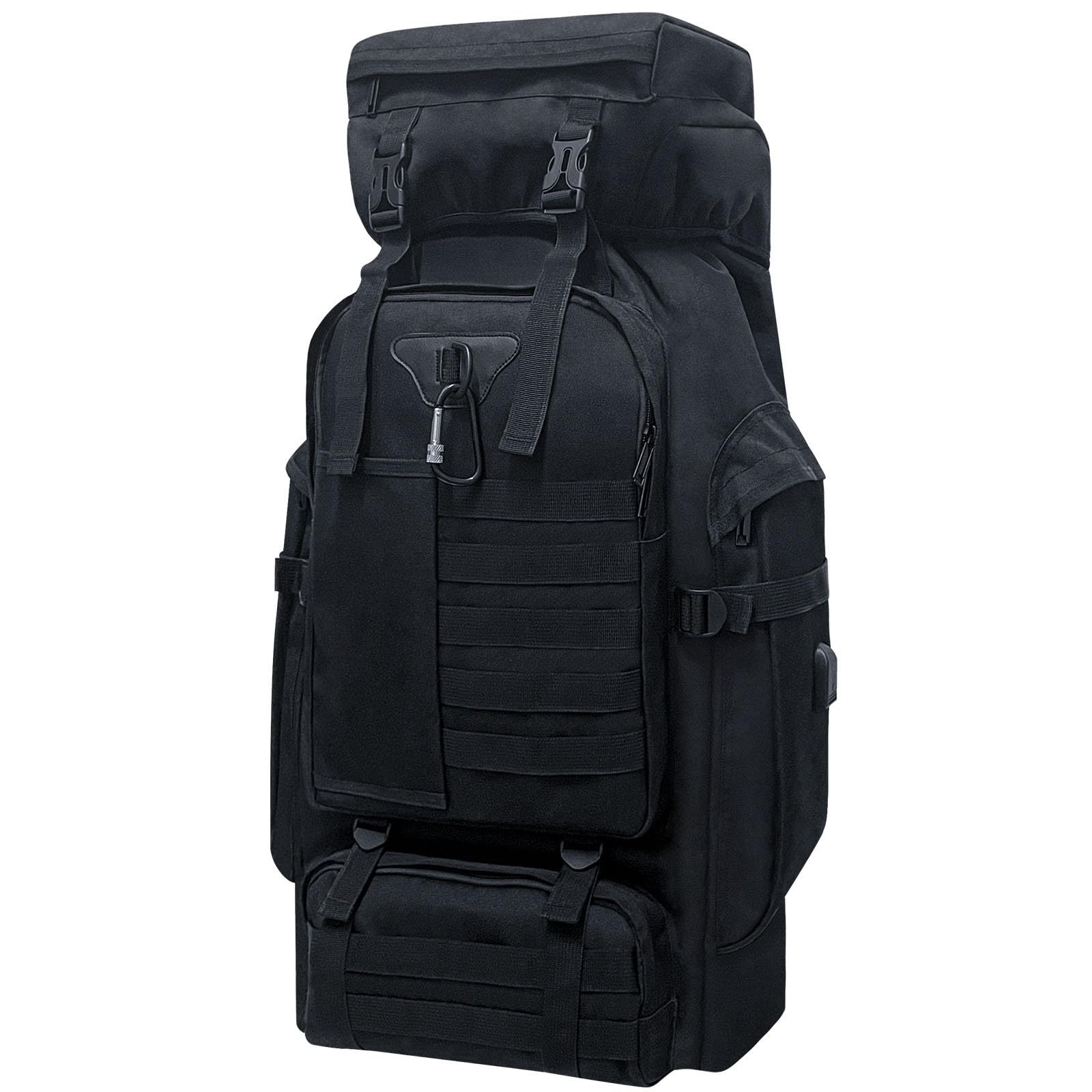 Wesoke 80L 100 liters Camping Hiking Backpack for Men, Extra Large Survival Hunting Backpack, Waterproof Big Molle Military Tactical Rucksack, Oversized Outdoor Sport Travel Daypack