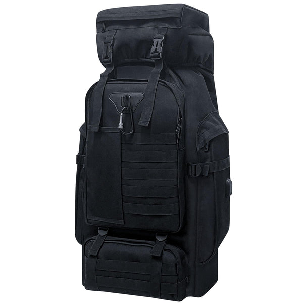 Wesoke 80L 100 liters Camping Hiking Backpack for Men, Extra Large Survival Hunting Backpack, Waterproof Big Molle Military Tactical Rucksack, Oversized Outdoor Sport Travel Daypack