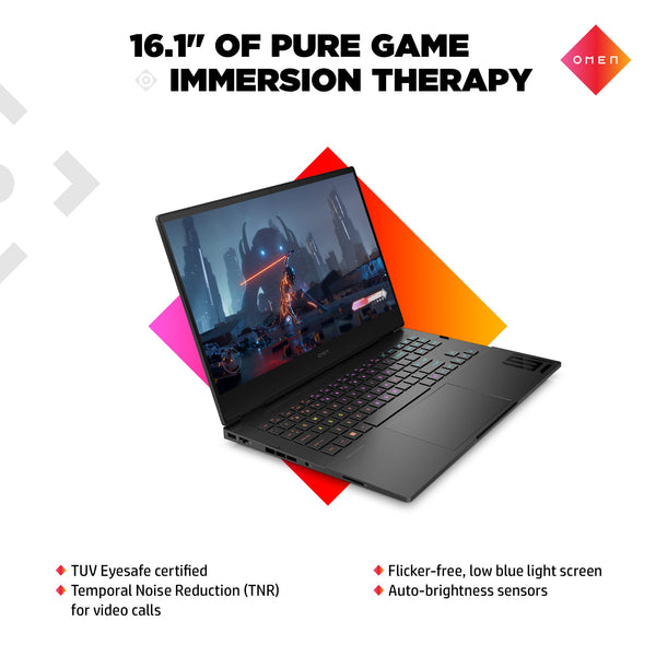 HP Omen 17" Gaming Laptop and HyperX Cloud III Wired Headset bundle, AMD Ryzen 7-8845HS, AI Enhanced, 16 GB RAM, 1TB SSD, NVIDIA GeForce RTX 4050 Graphics, FHD Display, 144Hz, Black, 17-db0016sa