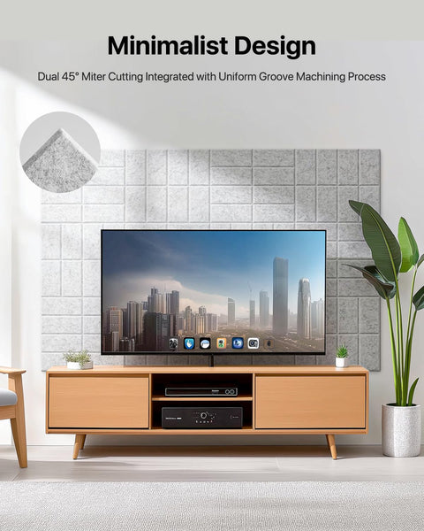 Soundsbay Soundproofing Panels, 12 Pack Acoustic Wall Panels Self-adhesive, 30x30x0.9cm Acoustic Panels for Walls, Ceiling, Home Office