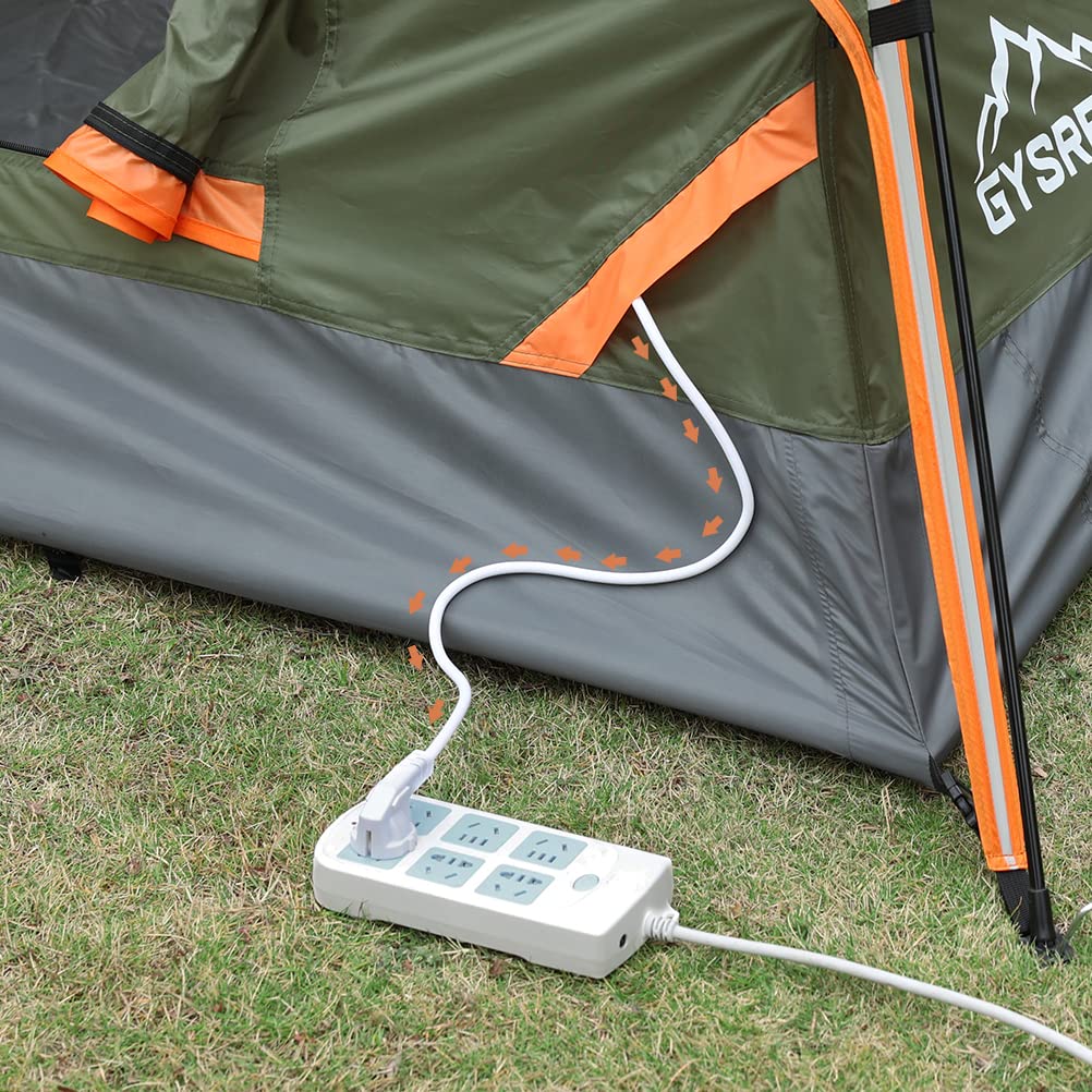 Gysrevi Camping Tent, 3 Man Instant Pop Up Tent Waterproof, Large Double Layer Automatic Dome Tent, Outdoor Backpacking Tents for Camping