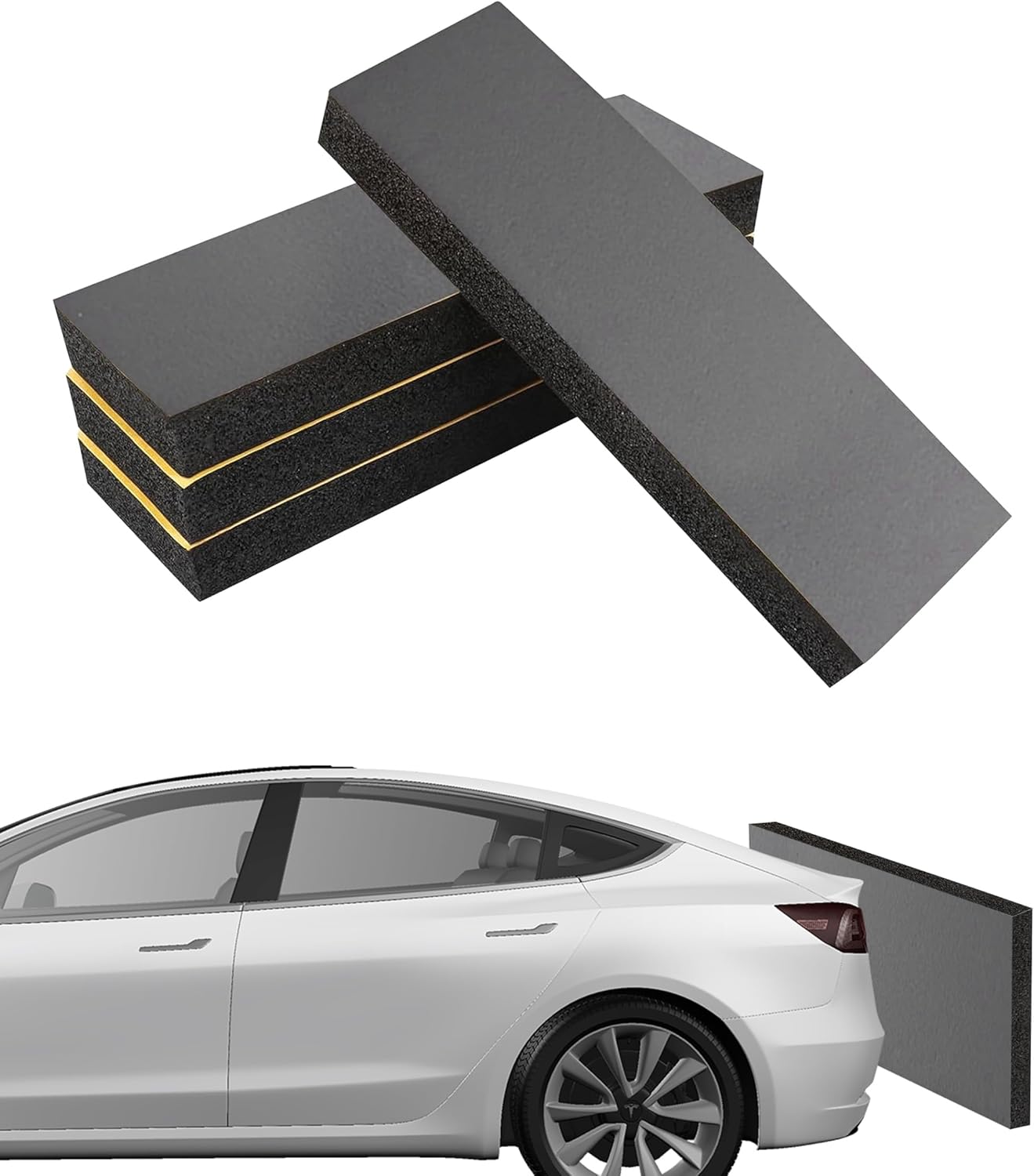 Flaconi 4pcs Car Door Edge Protector Guards,Garage Wall Protectors,Wall Bumper Guard Eva Foam Sheets,Garage Door Edge Protection Anti-scratch Car Parking Protector,Fits Garages,Outdoor Parking Lots