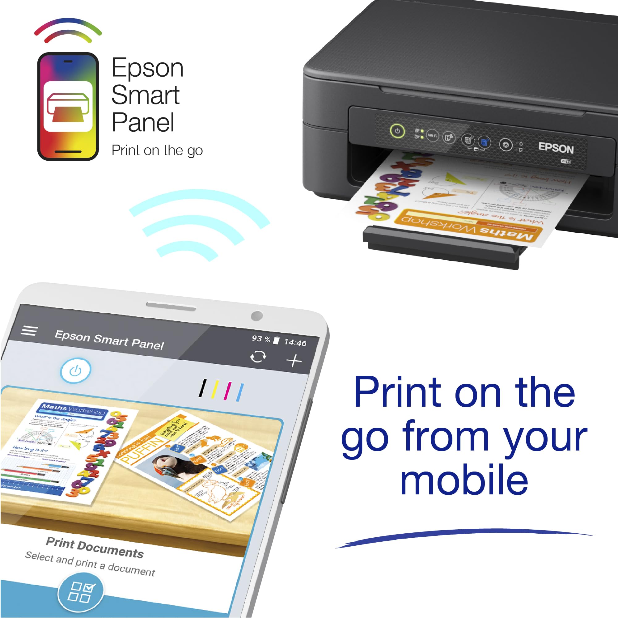 Epson Expression Home XP-4205 3-in-1 Ink Multifunction Printer, Scanner, Copier, WiFi, 1440dpi, Duplex, 2.4 Inch Display, DIN A4, incl. 3 Months Readyprint Flex Trial