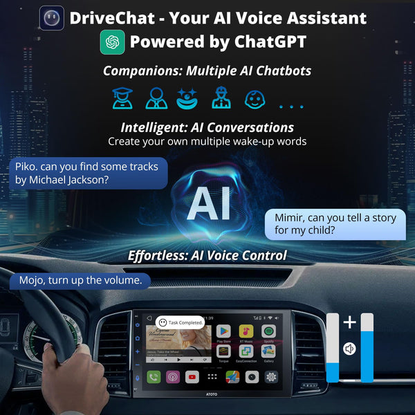 ATOTO S8MS 9" QLED 1280*720 Android Double Din Car Stereo, Built-in 4G LTE, Wireless Android Auto & Wireless CarPlay In Dash Video Receivers, GPS Tracking, 4G+32G, Dual Bluetooth, LRV, SCVC,S8G2094MS