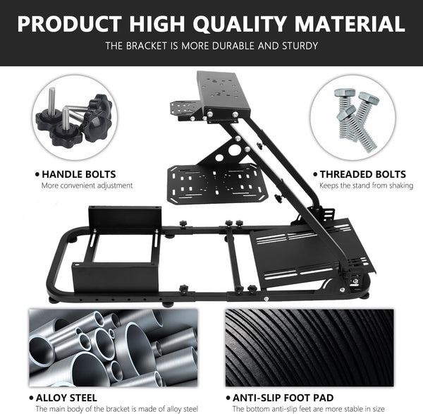 Anman G29 Foldable Racing Simulator Cockpit Flight Panel Fit For Thrustmaster,Fantec,Logitech, G920, G923 Equipped With Race Seat Bracket Not Included Shifter Hand Brake Wheels and Pedals