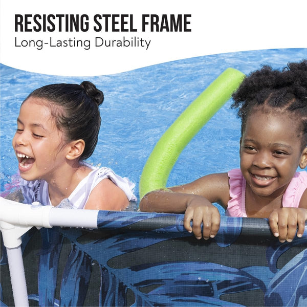 Bestway Steel Pro Swimming Pool Set | Above Ground Round Paddling Pool, 10’ x 30"