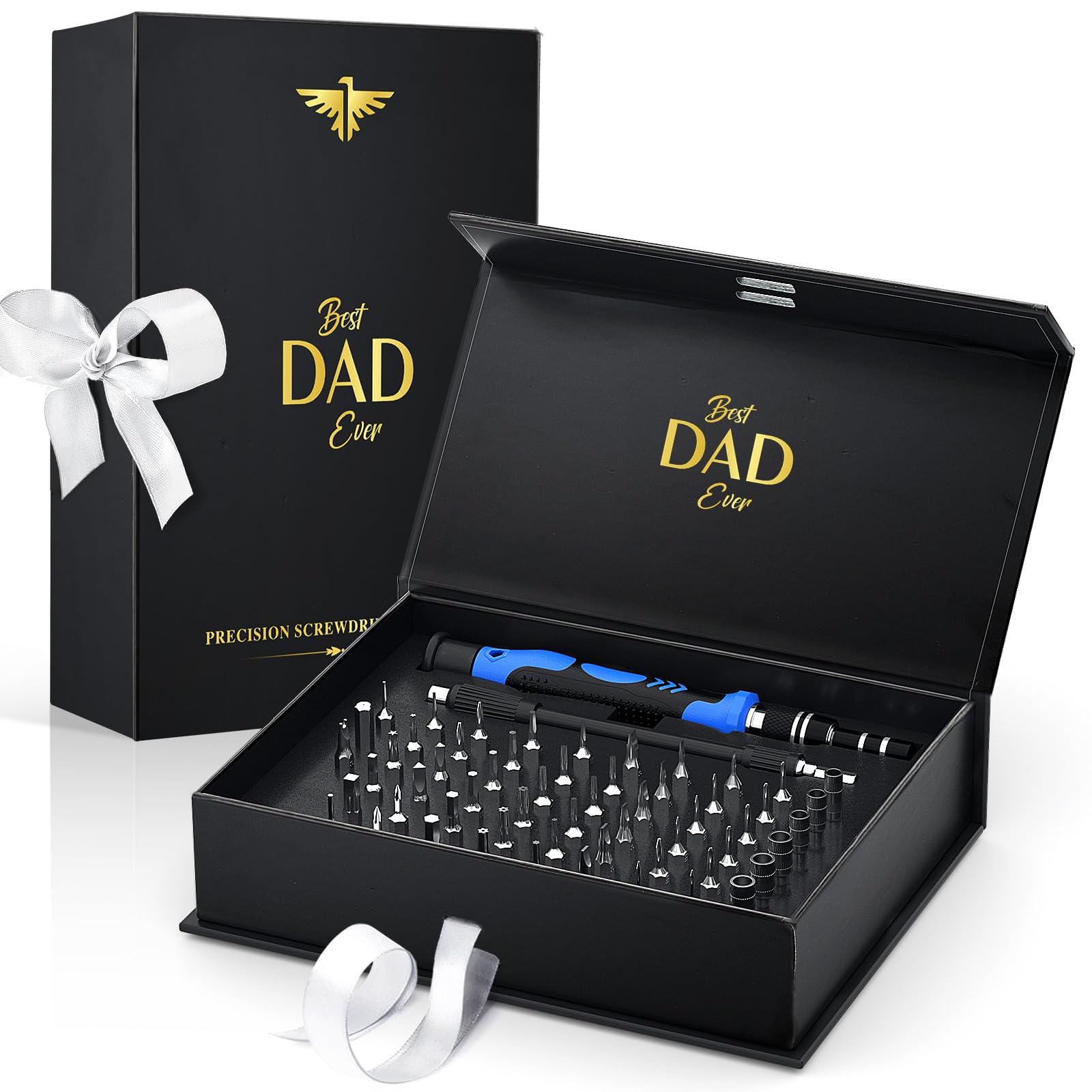 WEARXI Birthday Gifts for Men 60 in 1 Precision Screwdriver Set, Father s Day Gifts from Daughter/Son, Mens Gifts for Dad, Presents Tools Gadgets for Men, Anniversary for Him